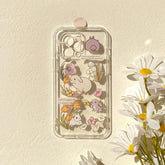Funda para iPhone con diseño de conejo estilo cottagecore